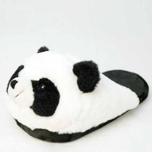 Pantuflas de piel de panda