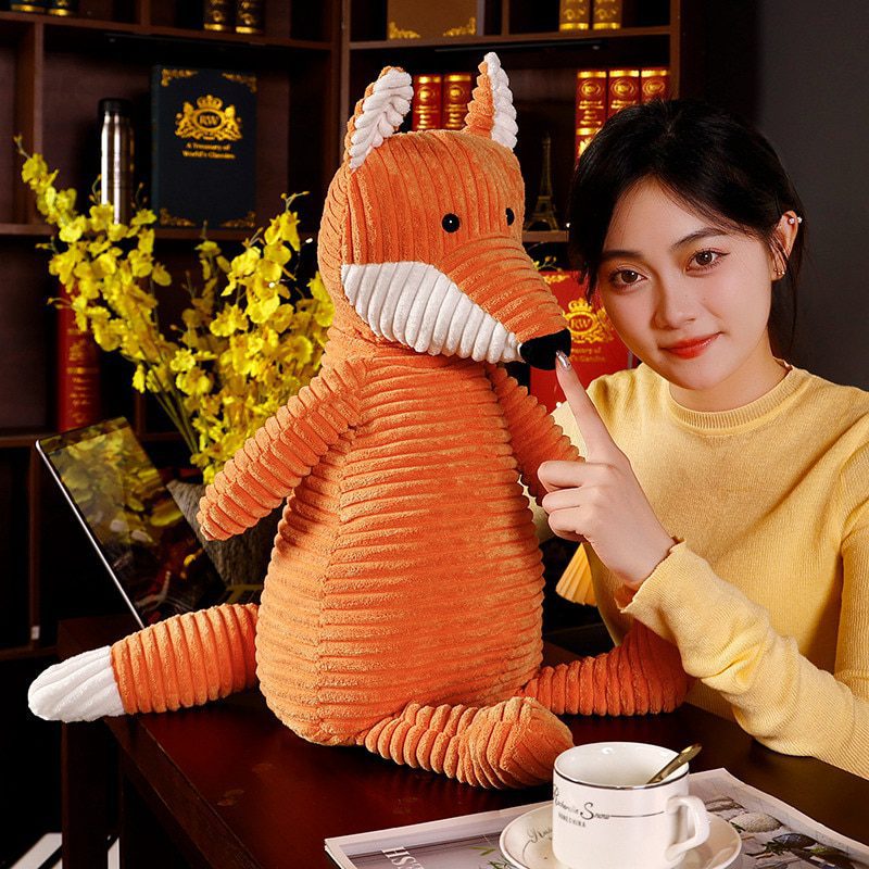 Cute Fox Plush Toy for Cuddling and Play - Adorably Soft and Cuddly