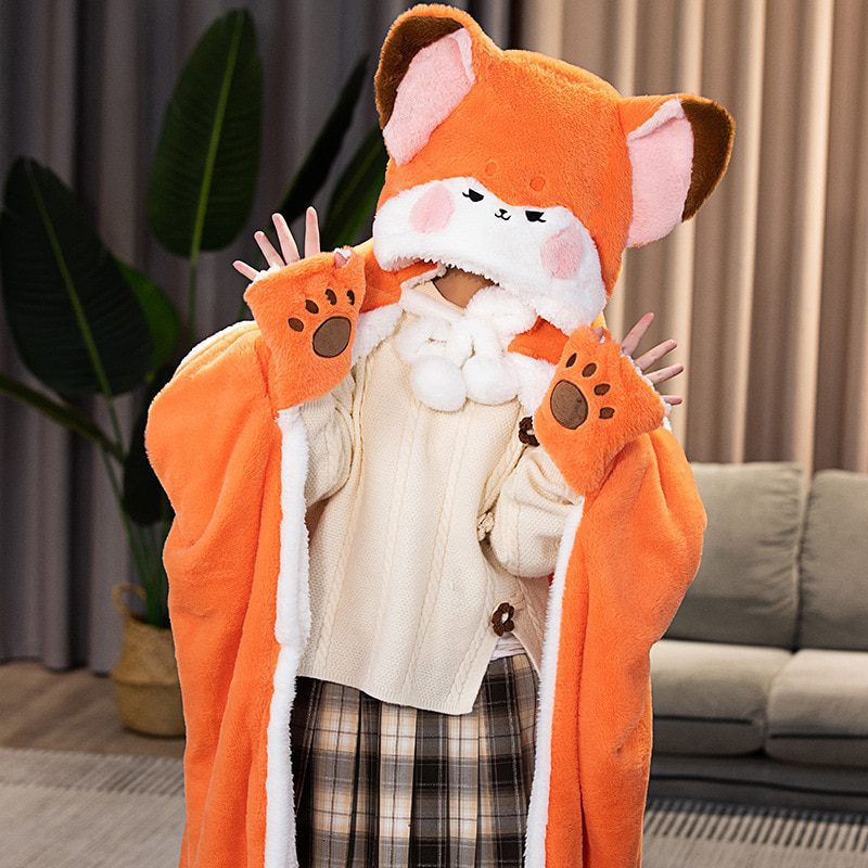 Brinquedo de pelúcia Fox fofo para abraçar e brincar - companheiro adorável para crianças