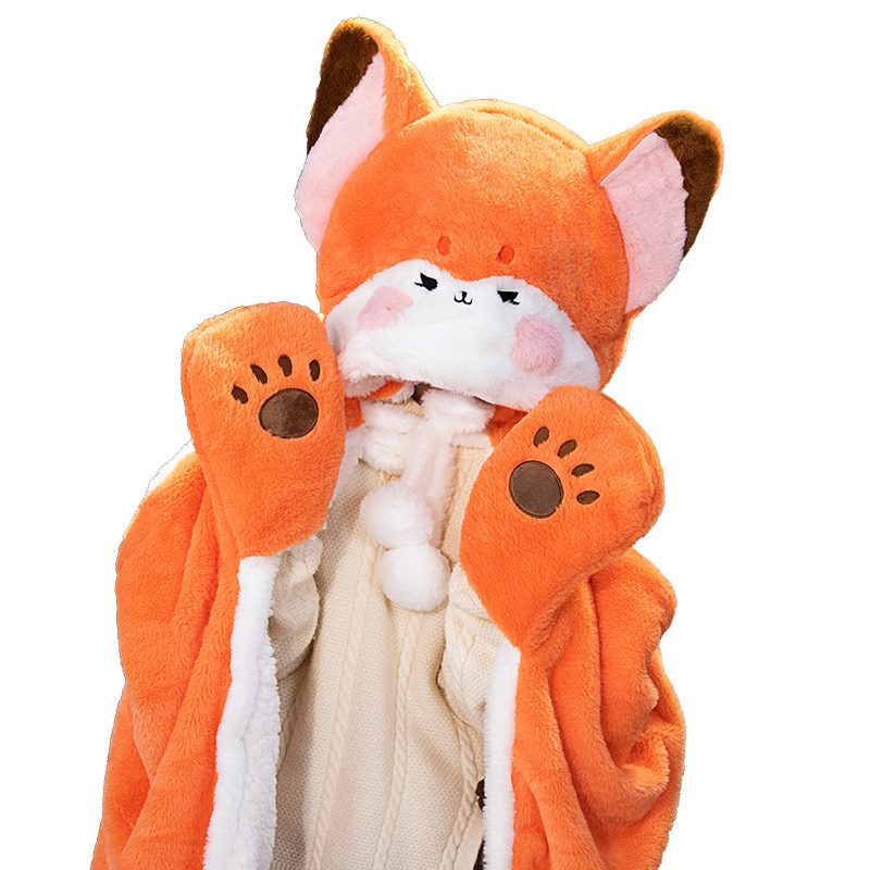 Red Fox Plush - brinquedo macio realista e adorável