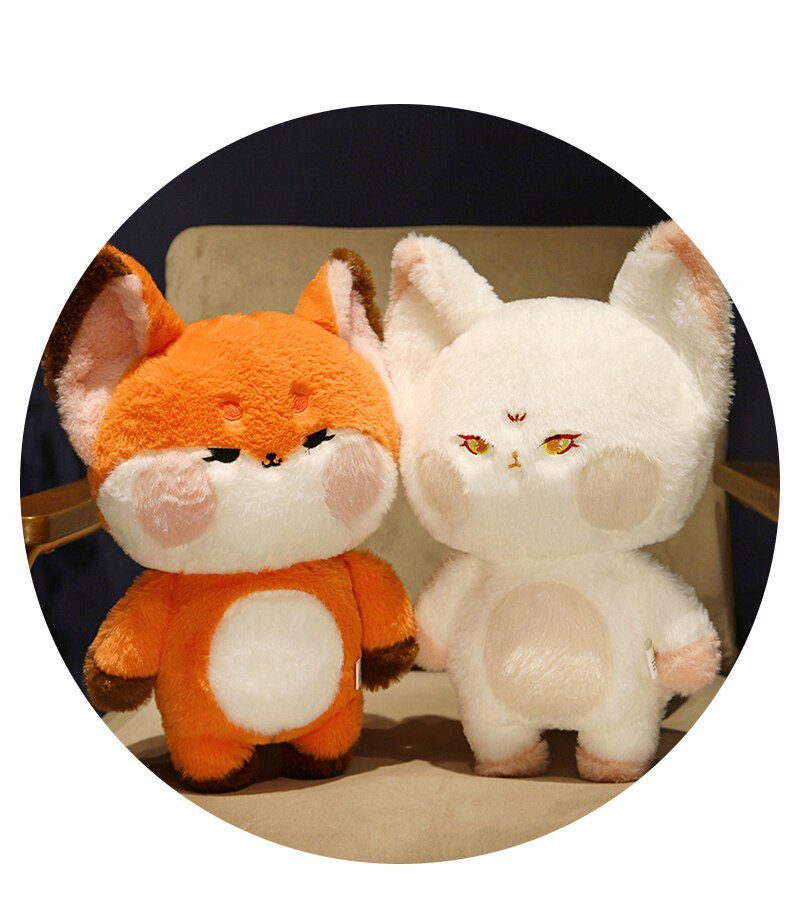 Animal en peluche Pink Fox - Edition limitée et adorable peluche à collectionner