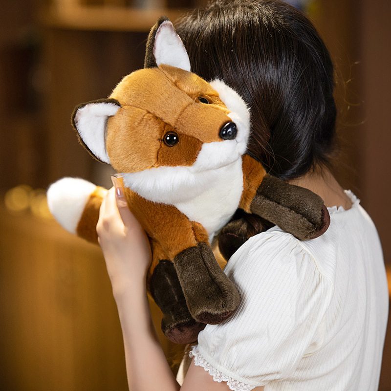 Animal en peluche Jellycat Fox pour la décoration de la chambre d'enfant - Peluche décorative douce et attachante