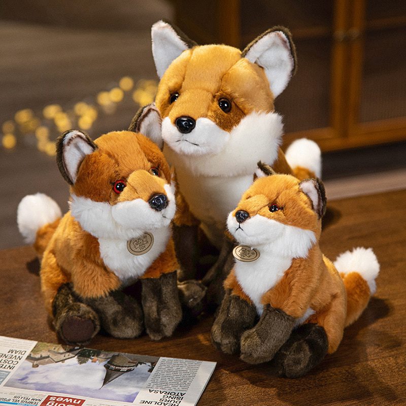 Плюшевая лисица Red Fox — реалистичная и милая мягкая игрушка