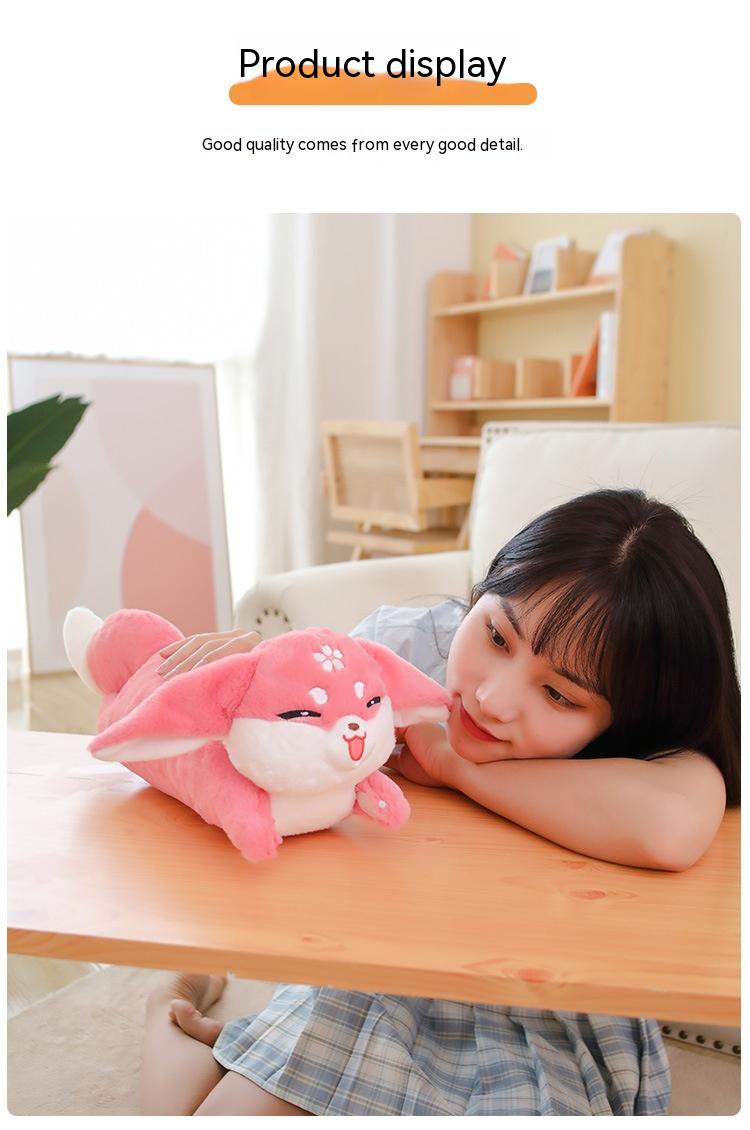 Sleeping Fox Plush - companheiro de soneca pacífico e adorável