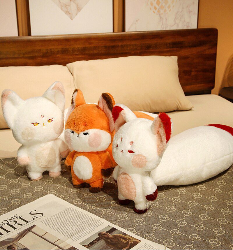 Round Fox Plush - Adorably Round and Cuddly Stuffed Animal