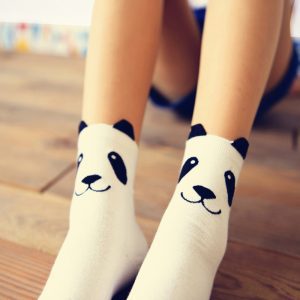 Flauschige Panda Socken