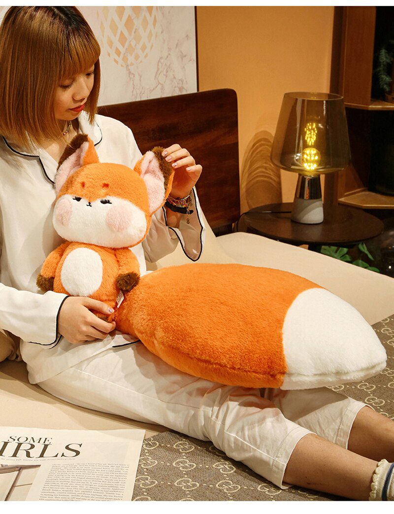 Yae Miko Plush Fox - Brinquedo de pelúcia encantador e mítico