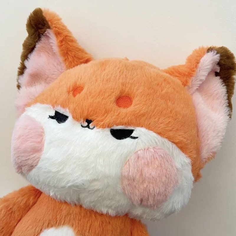 Small Fox Stuffed Animal with Lifelike Details - Perfect Companion for Young Ones
