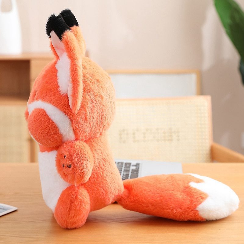 Sleeping Fox Plush - companheiro de soneca pacífico e adorável