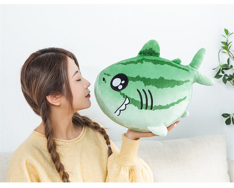 Watermelon Shark Plush | Soft Sofa Cushion Decoration -5