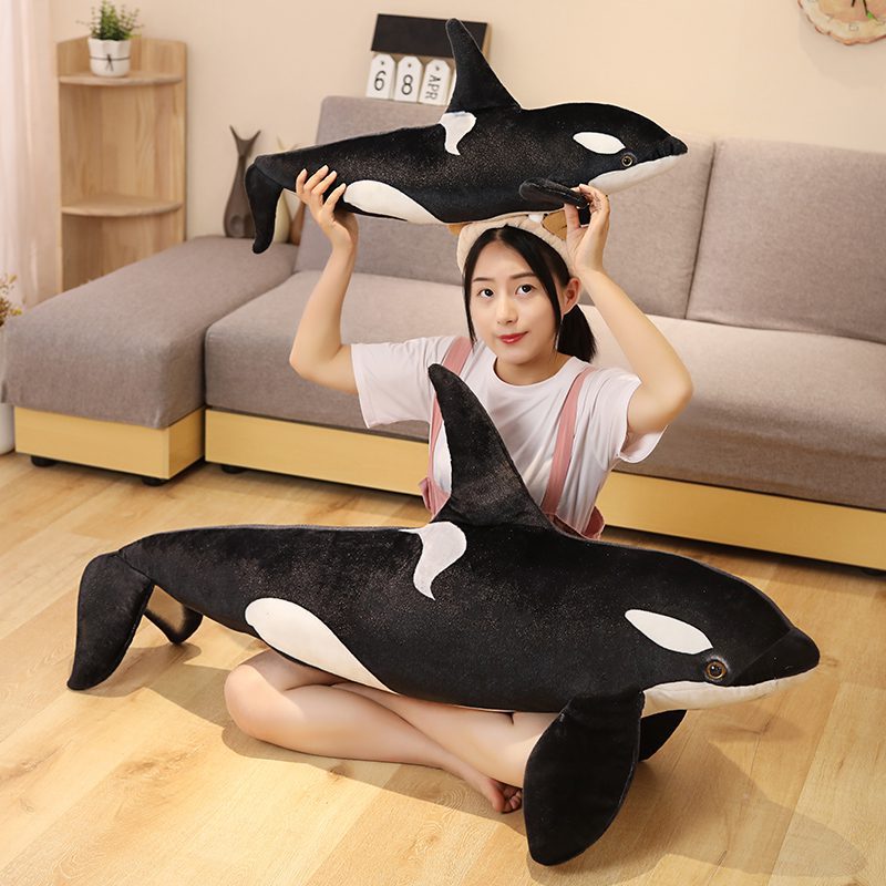 Плюшевая черная китовая акула -3