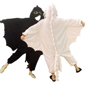 Плюшевый костюм Беззубика | Кигуруми Аниме Женщины #039; s Как приручить дракона Косплей Комбинезон Пижама