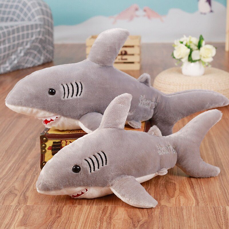 大きなサメのぬいぐるみ |子供用ホットぬいぐるみサメのおもちゃクリスマスギフト-2