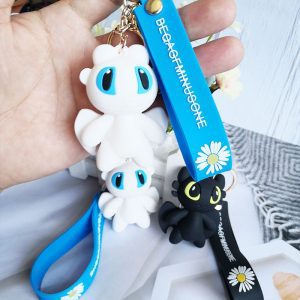 Toothless Plush Keychain | Soft Pendant for Couple Student Schoolbag - Cute Doll Key Holder
