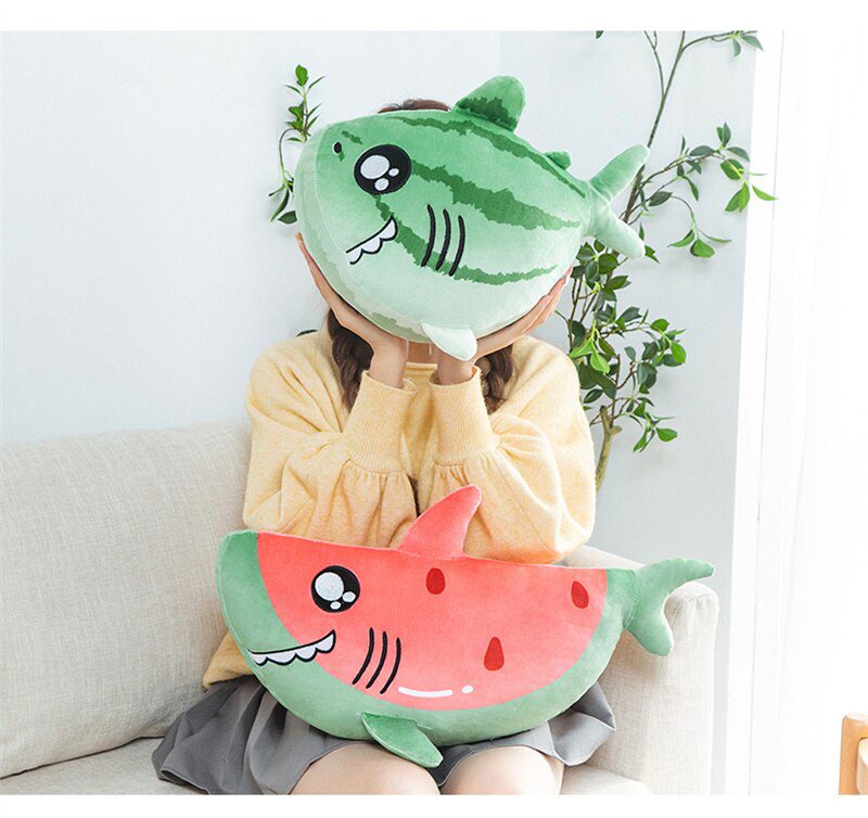 Watermelon Shark Plush | Soft Sofa Cushion Decoration -3