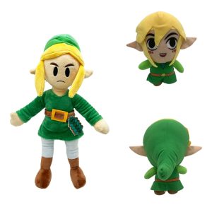 Boneca de pelúcia Link e Zelda | Coleção de periféricos de brinquedo de pelúcia macio de 13,78 polegadas - presente de aniversário