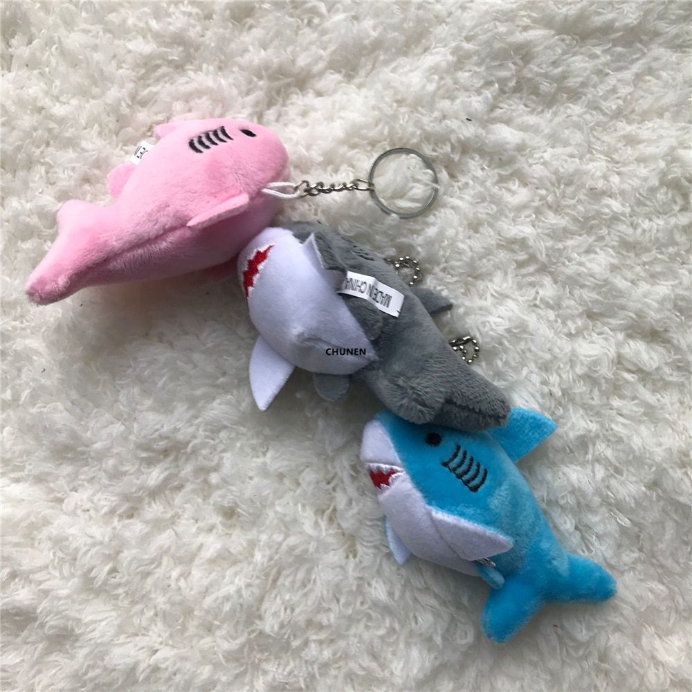 Porte-clés requin baleine en peluche | Porte-clés en peluche douce pour cadeaux d'anniversaire -5