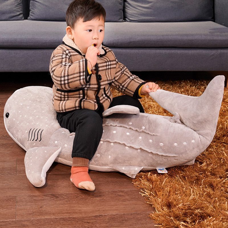 Синяя китовая акула плюшевая | Новые плюшевые игрушки «Синяя акула» 50-150 см-8