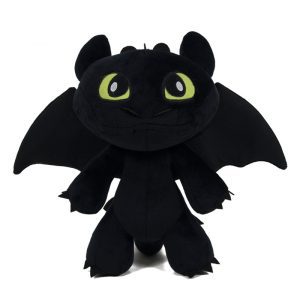 Утяжеленный беззубый плюш | Мягкая игрушка «Черный дракон» в кавайном стиле
