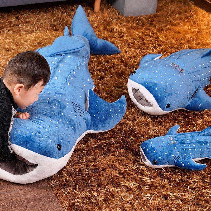 Синяя китовая акула плюшевая | Новые плюшевые игрушки «Синяя акула» 50-150 см-4