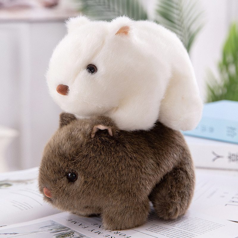 Poupée hamster réaliste en peluche - 18CM Nouvelle simulation créative - Petite poupée souris