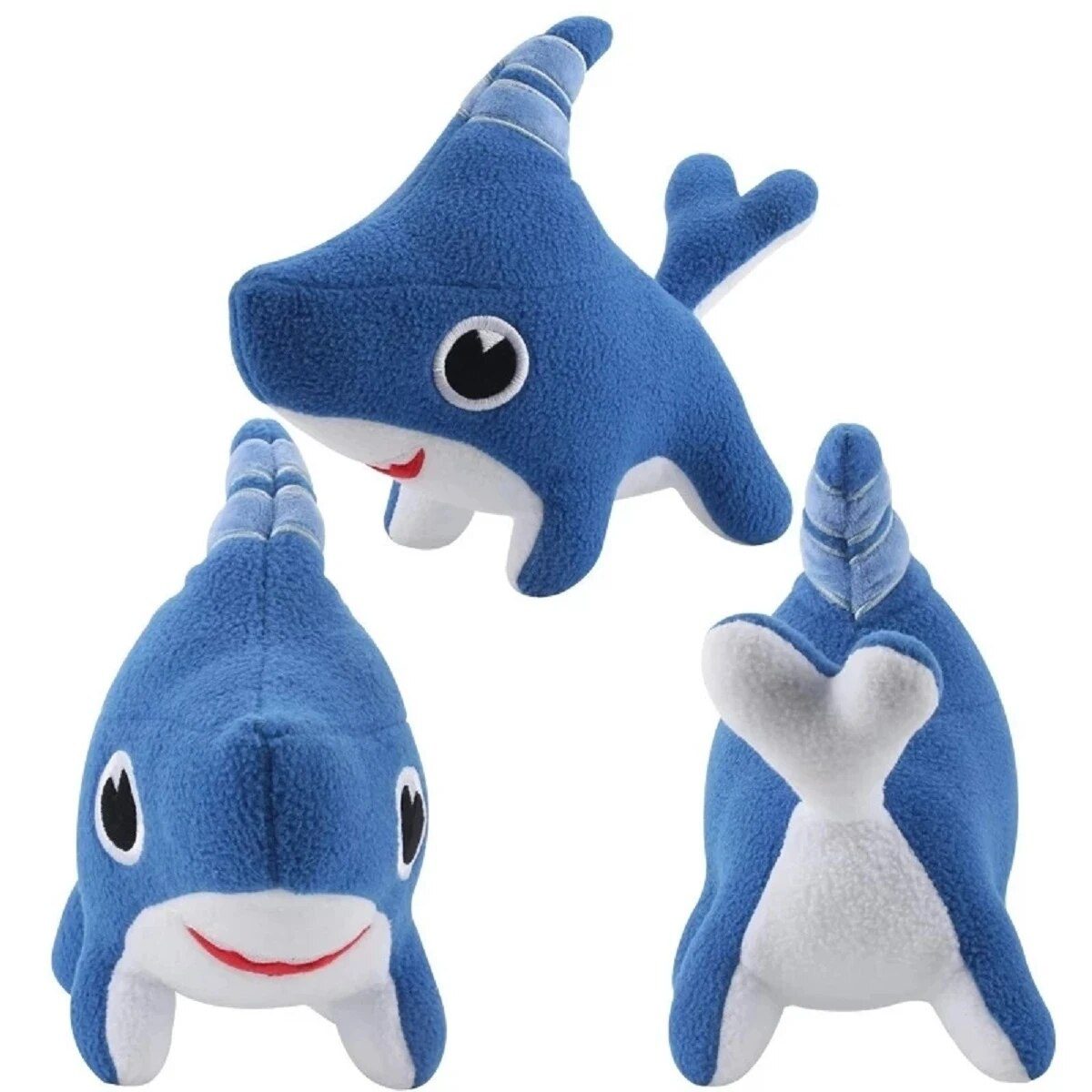 Плюшевая плюшевая собака-акула ~ 28 см, мягкие игрушки в виде собаки-акулы - 1