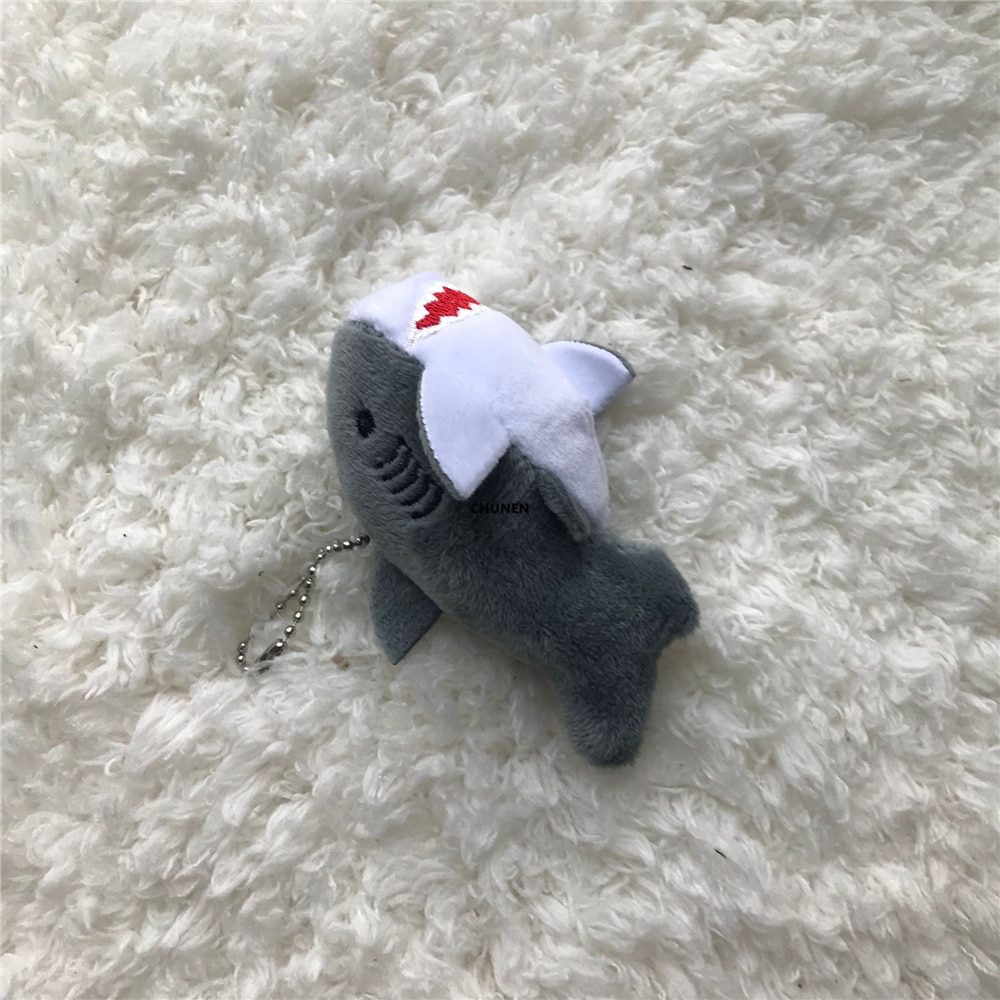 Llavero de tiburón ballena de peluche | Llavero de peluche suave para regalos de cumpleaños -3