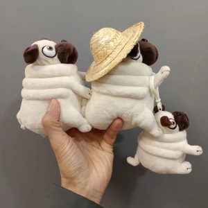 Mini-bouledogue français - Animal en peluche - 3,9 pouces