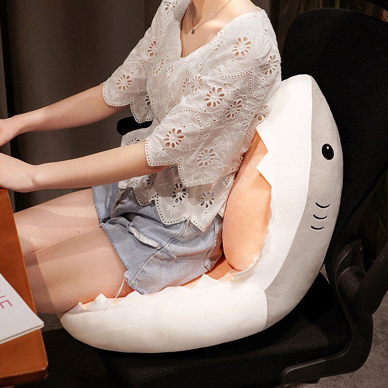 Shark Plush Seat Cushion | Kawaii Soft Teeth Plush Stuffed Toy -5