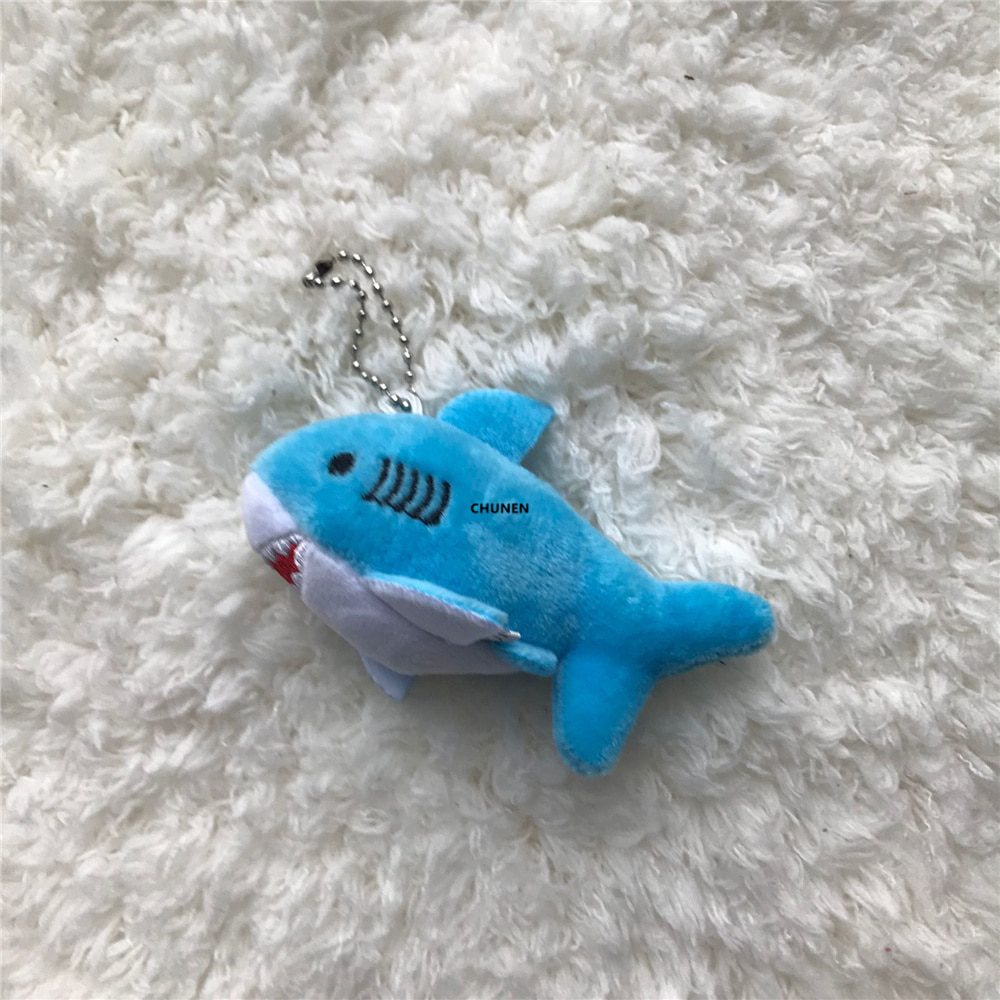 ジンベエザメのぬいぐるみキーホルダー |誕生日プレゼント用ソフトぬいぐるみキーチェーン-1