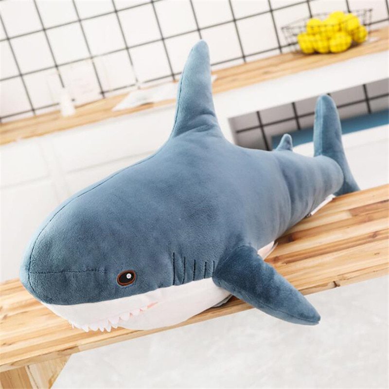Плюшевая игрушка «Гигантская акула» ｜ Мягкая мягкая игрушка размером 30–140 см — 10 шт.