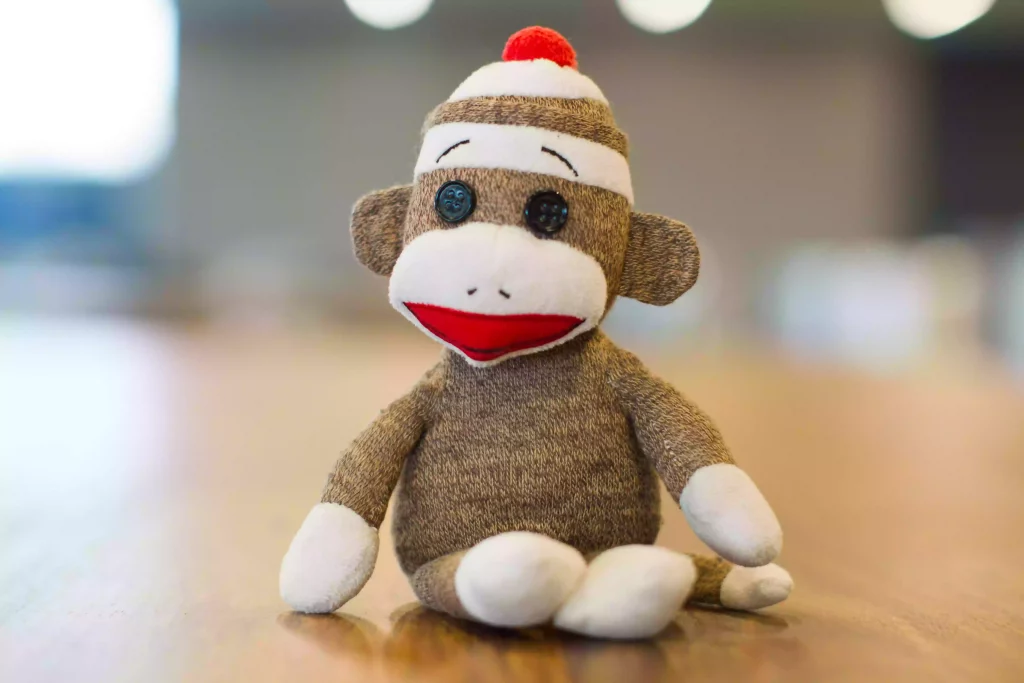 Sock Monkey plush toy