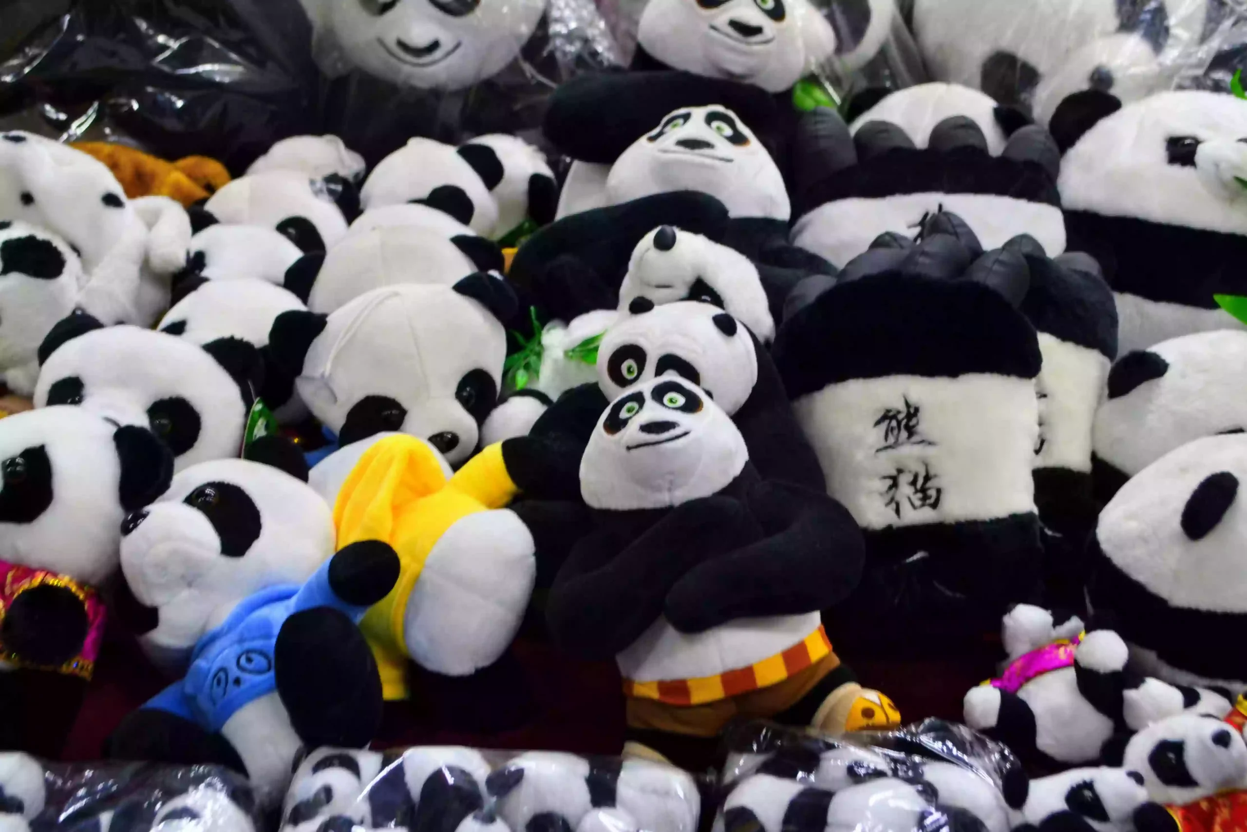 variedad de malvaviscos panda