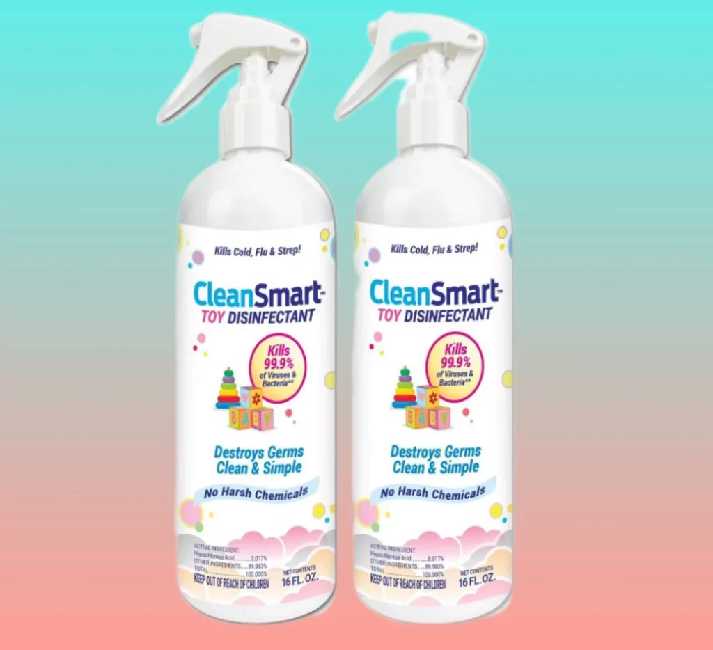 Spray desinfetante limpo e inteligente