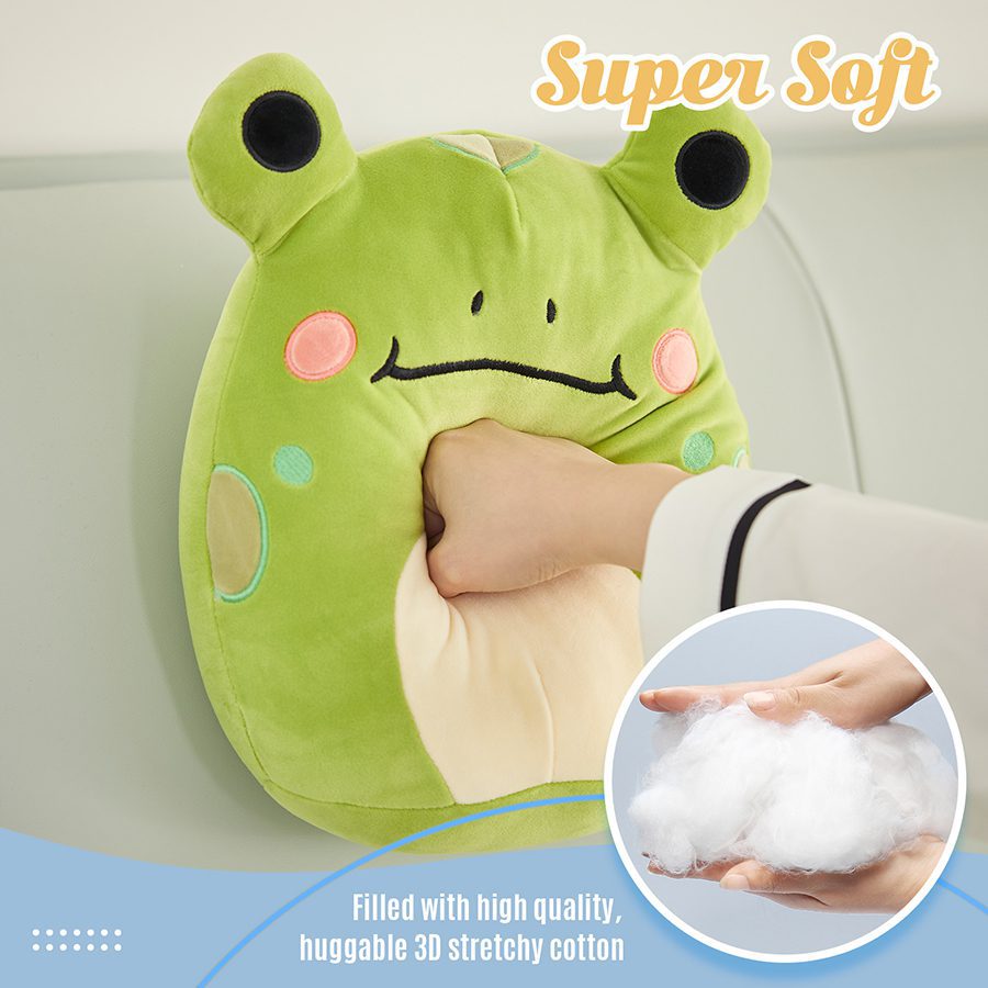 Frog Squish Mellows | Soft Green Frog Soft Sleep Doll -7
