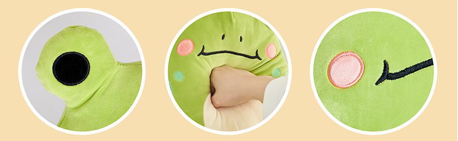 Frog Squish Mellows | Soft Green Frog Soft Sleep Doll -3