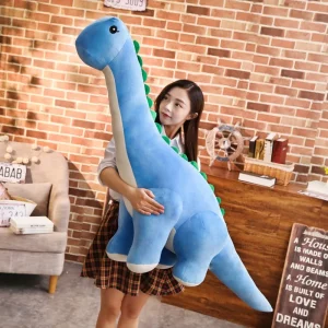 Bichos de pelúcia de dinossauro gigante | Brinquedos de pelúcia de dinossauro colorido enorme de 39,3 polegadas