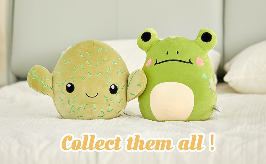 Frog Squish Mellows | Soft Green Frog Soft Sleep Doll -1