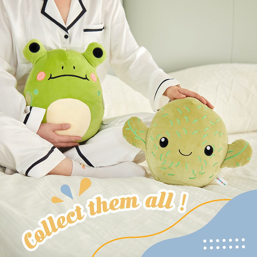 Frog Squish Mellows | Soft Green Frog Soft Sleep Doll -9