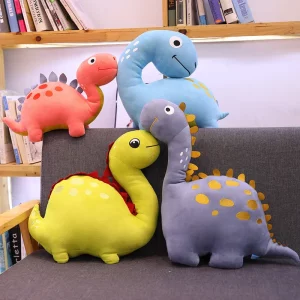 Bichos de pelúcia de dinossauros fofos | brinquedos criativos do luxuoso do dinossauro dos desenhos animados de 30cm