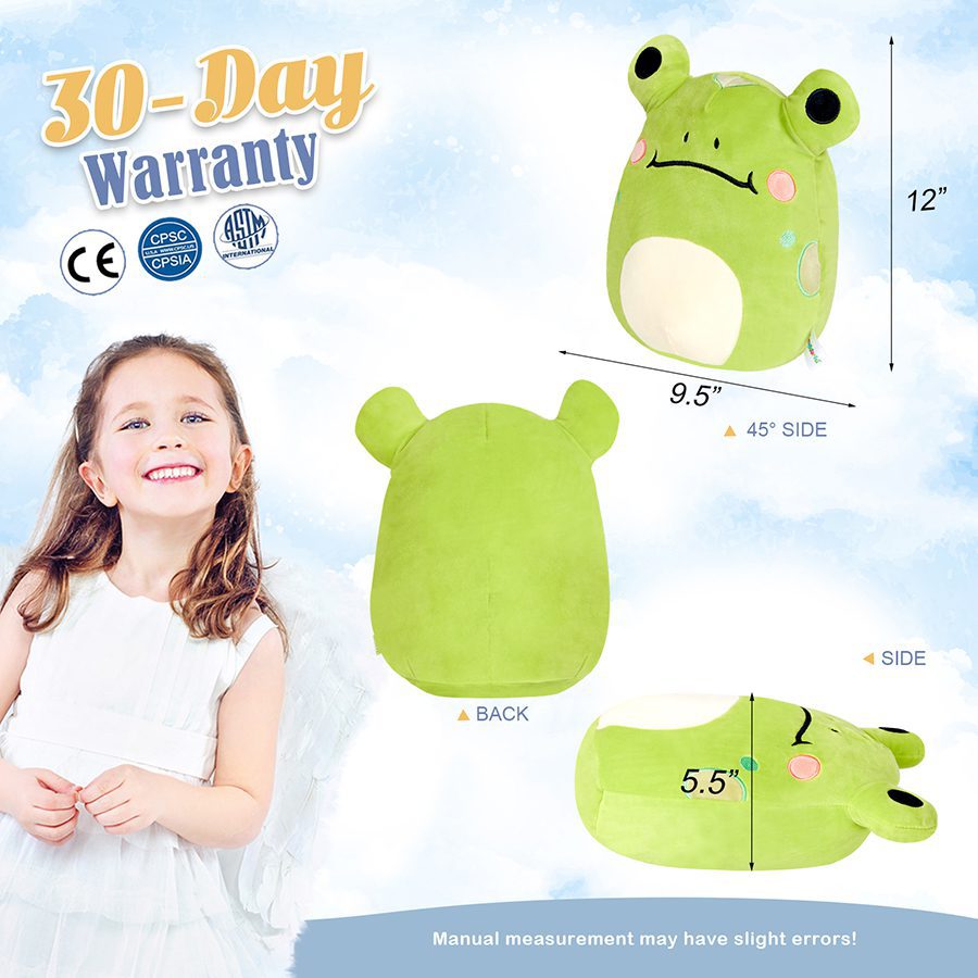 Frog Squish Mellows | Soft Green Frog Soft Sleep Doll -6