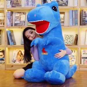 Синий взвешенный динозавр | Плюшевая игрушка Тираннозавр 60-110 см для детей