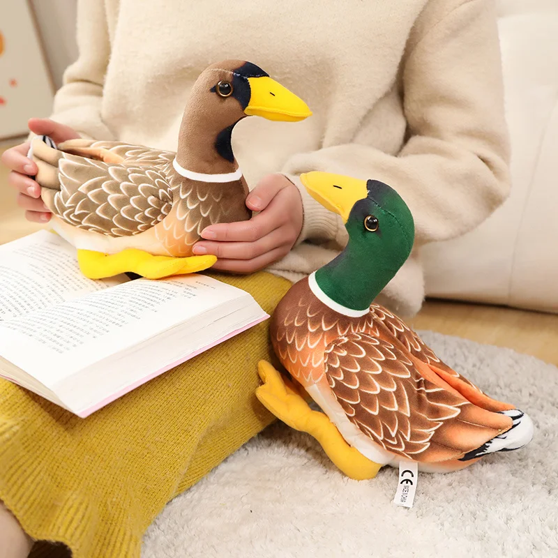 Realistic Duck Stuffed Animal |Lifelike Duck Doll - Artificial Animal Plush Toy B -9