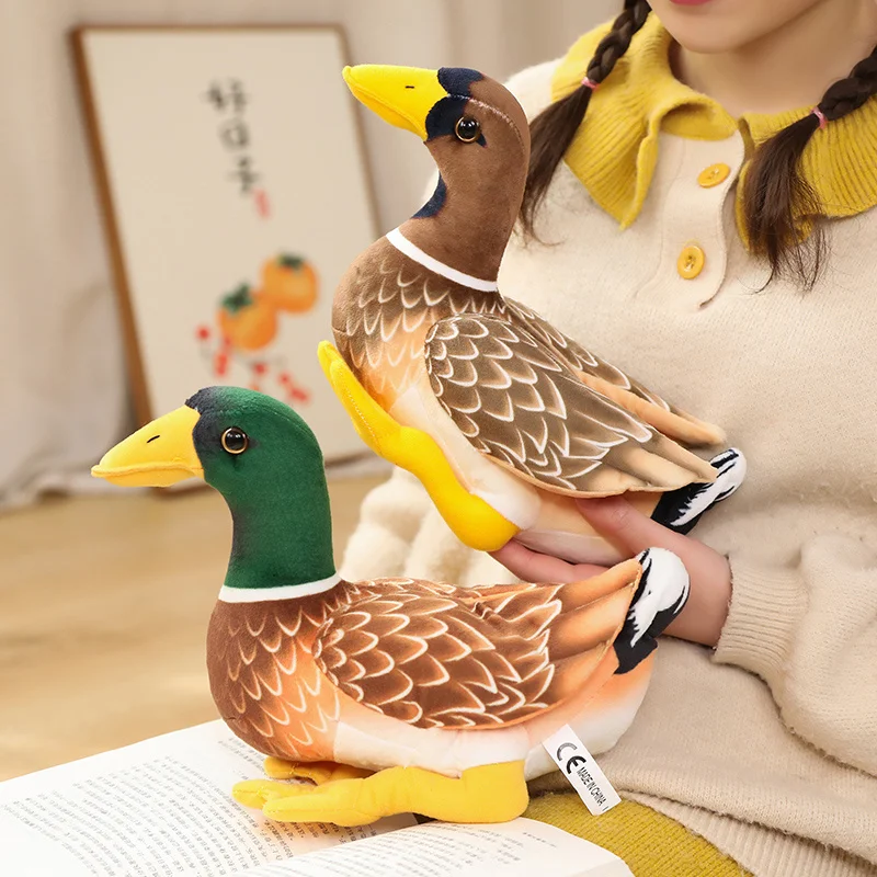 Realistic Duck Stuffed Animal |Lifelike Duck Doll - Artificial Animal Plush Toy B -7