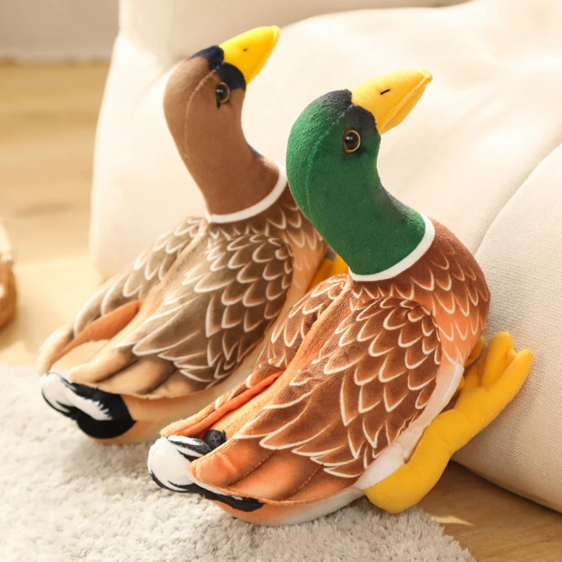 Realistic Duck Stuffed Animal |Lifelike Duck Doll - Artificial Animal Plush Toy B -2