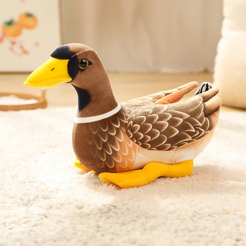 Realistic Duck Stuffed Animal |Lifelike Duck Doll - Artificial Animal Plush Toy B -3