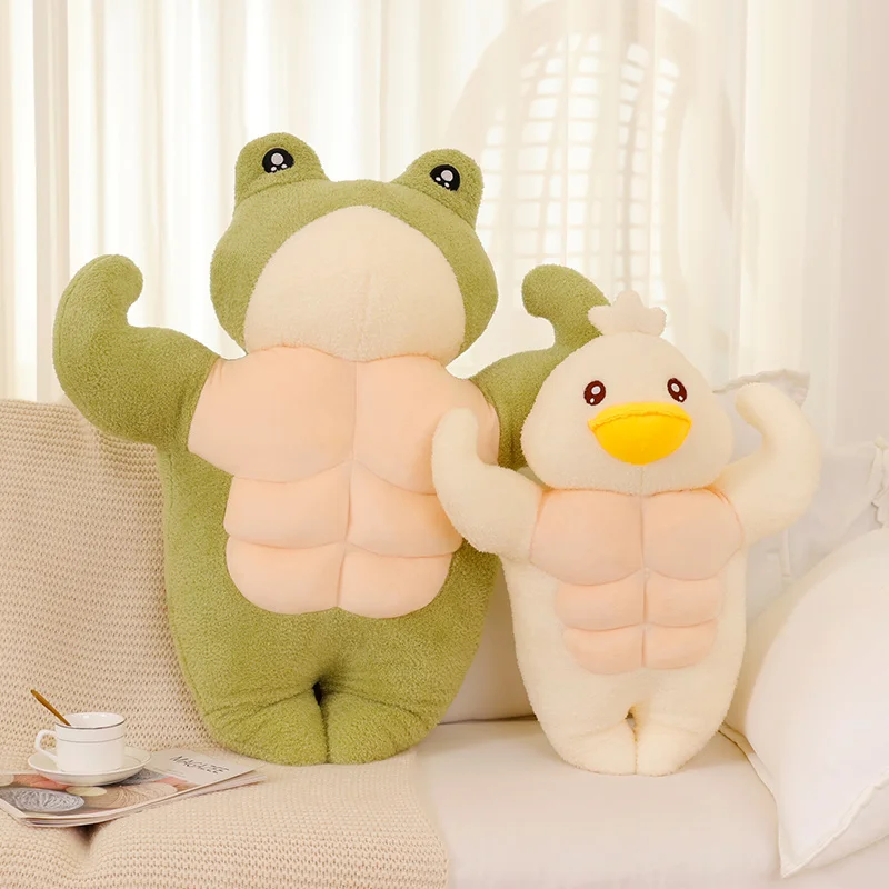 Buff Muscular Rubber Duck | New Muscle Duck Soft Stuffed Plushies Doll -1