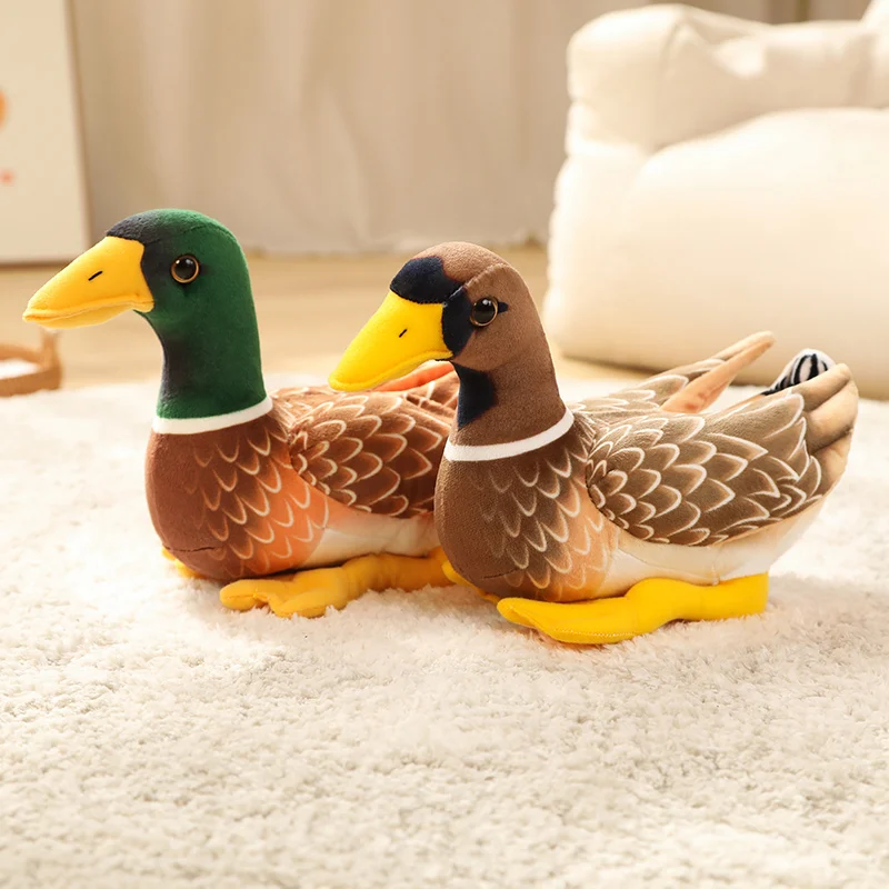 Realistic Duck Stuffed Animal |Lifelike Duck Doll - Artificial Animal Plush Toy B -1