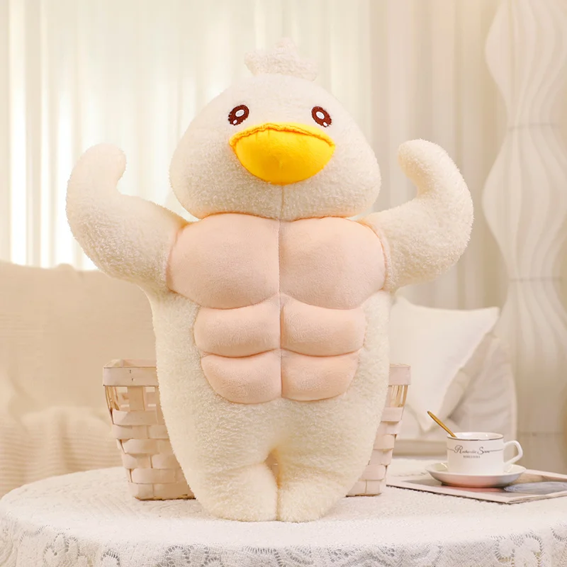 Buff Muscular Rubber Duck | New Muscle Duck Soft Stuffed Plushies Doll -3