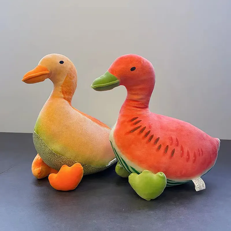 Watermelon Duck Stuffed Toy | TikTok New 35cm Creative Fruit Duck Plush Pillow -1